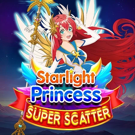 Starlight Princess Super Scatter game with an anime-style winged character